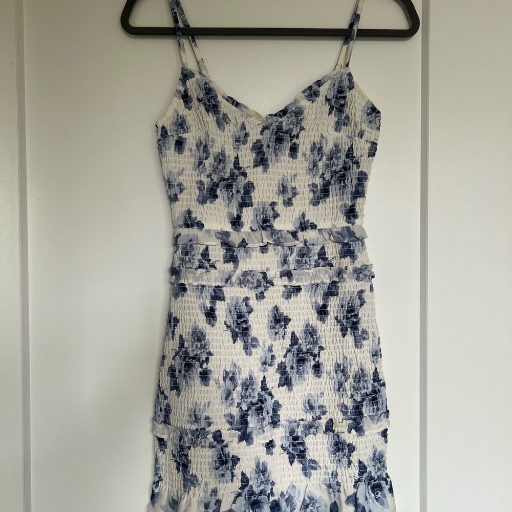 Abercrombie & Fitch Blue Spaghetti Strap Mini Dress